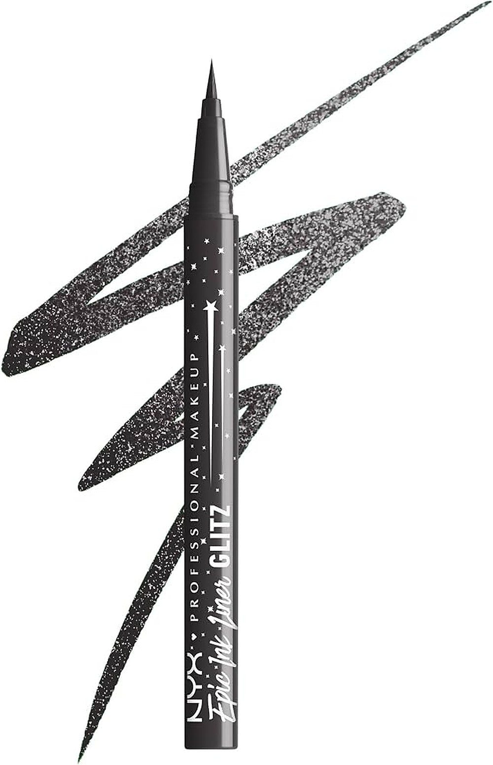 NYX Professional Makeup Epic Ink Glitz Metallic -silmäkynän väri Grafiitti Glitz 1 ml