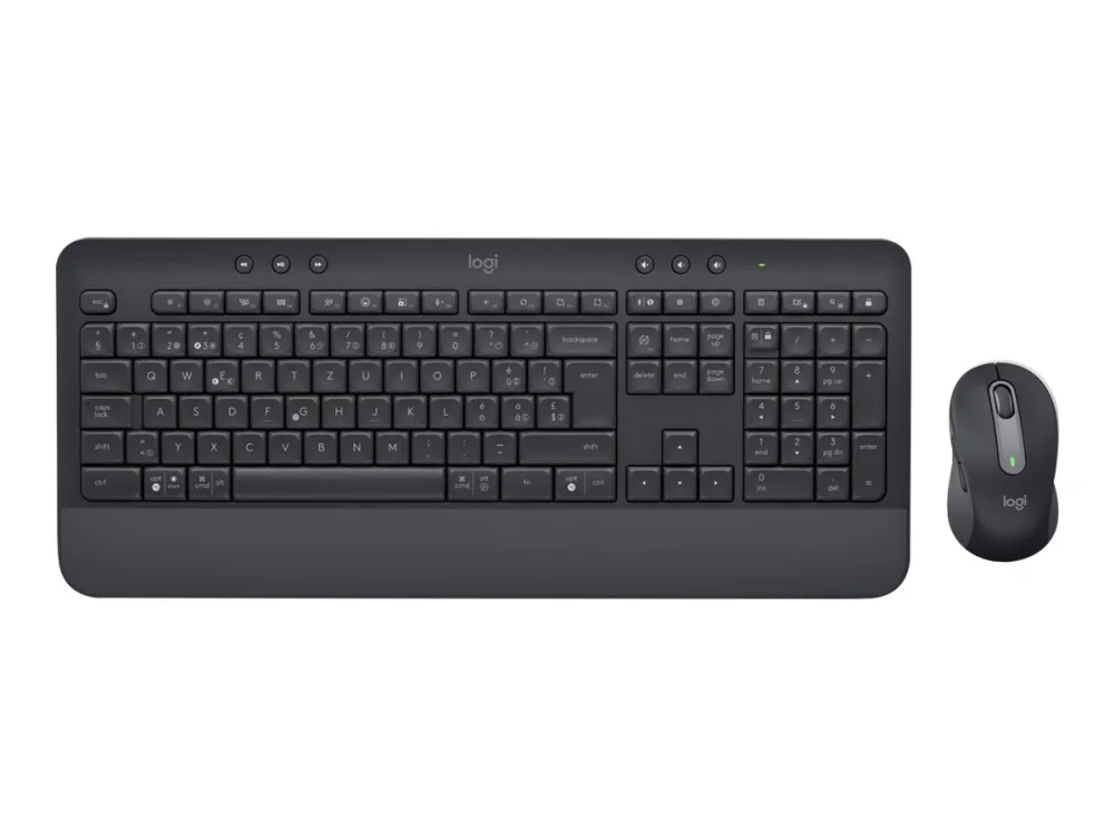 Logitech 920-011010, Langaton, Bluetooth, Kalvokytkin, QWERTY, Grafiitti, Sisältää hiiren