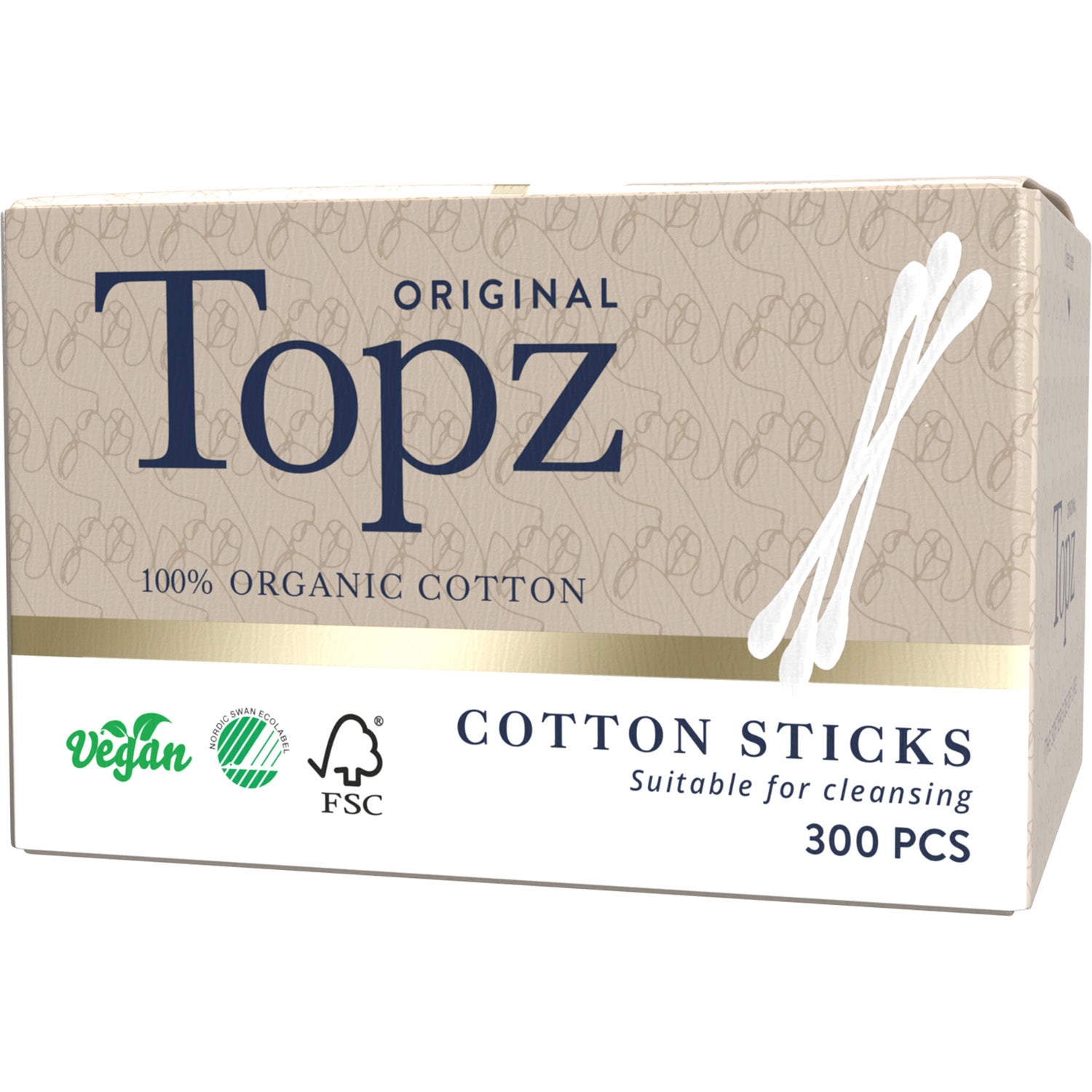 Topz Premium Cotton Sticks 300 pcs