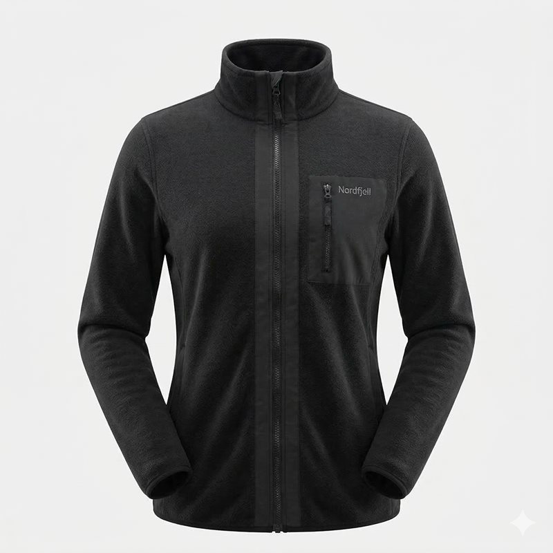 Nordfjell The FZ Fleece Jacket Women Black - M