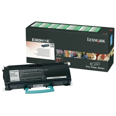 Lexmark Värikasetti musta 9.000 sivua, High Yield, return E360H11E Vastaa: N/A