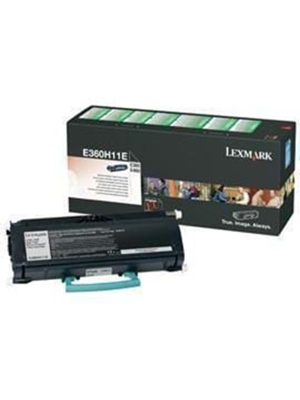 Lexmark Värikasetti musta 9.000 sivua, High Yield, return E360H11E Vastaa: N/A