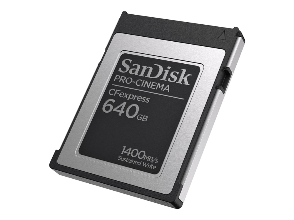 SanDisk PRO-CINEMA 640 Gt CFexpress Type B -muistikortti, musta