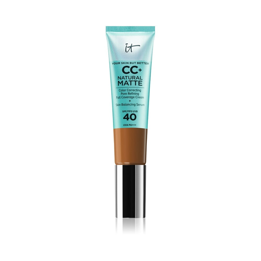 IT Cosmetics Your Skin But Better CC+ Cream Natural Matte mattapintainen meikkivoide SPF 40 naisille Rich Honey 32 ml