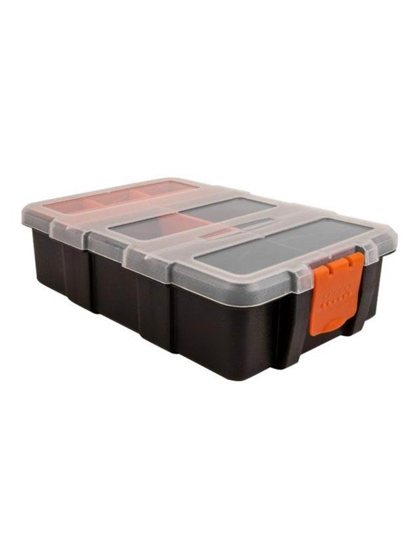 DeLOCK Sorting box 11 compartments 220 x 155 x 60 mm orange, black