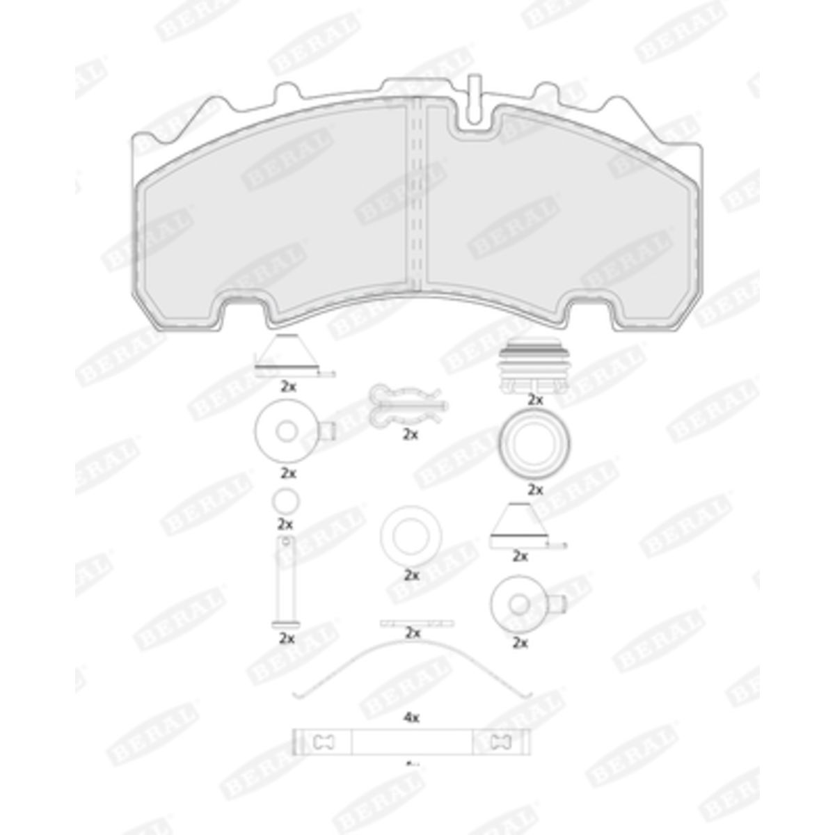 Jarrupalat, levyjarru BERAL BCV29263TK