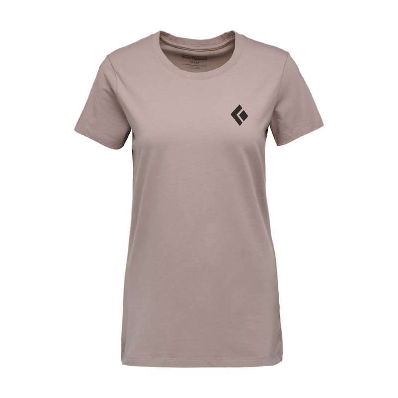 Black Diamond W Eqpmnt For Alpinists Ss Tee Pale Mauve - XL