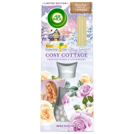 Airwick Cosy Cottage Frosted Roses & Snowberry Tikkudiffuusori – 33ml