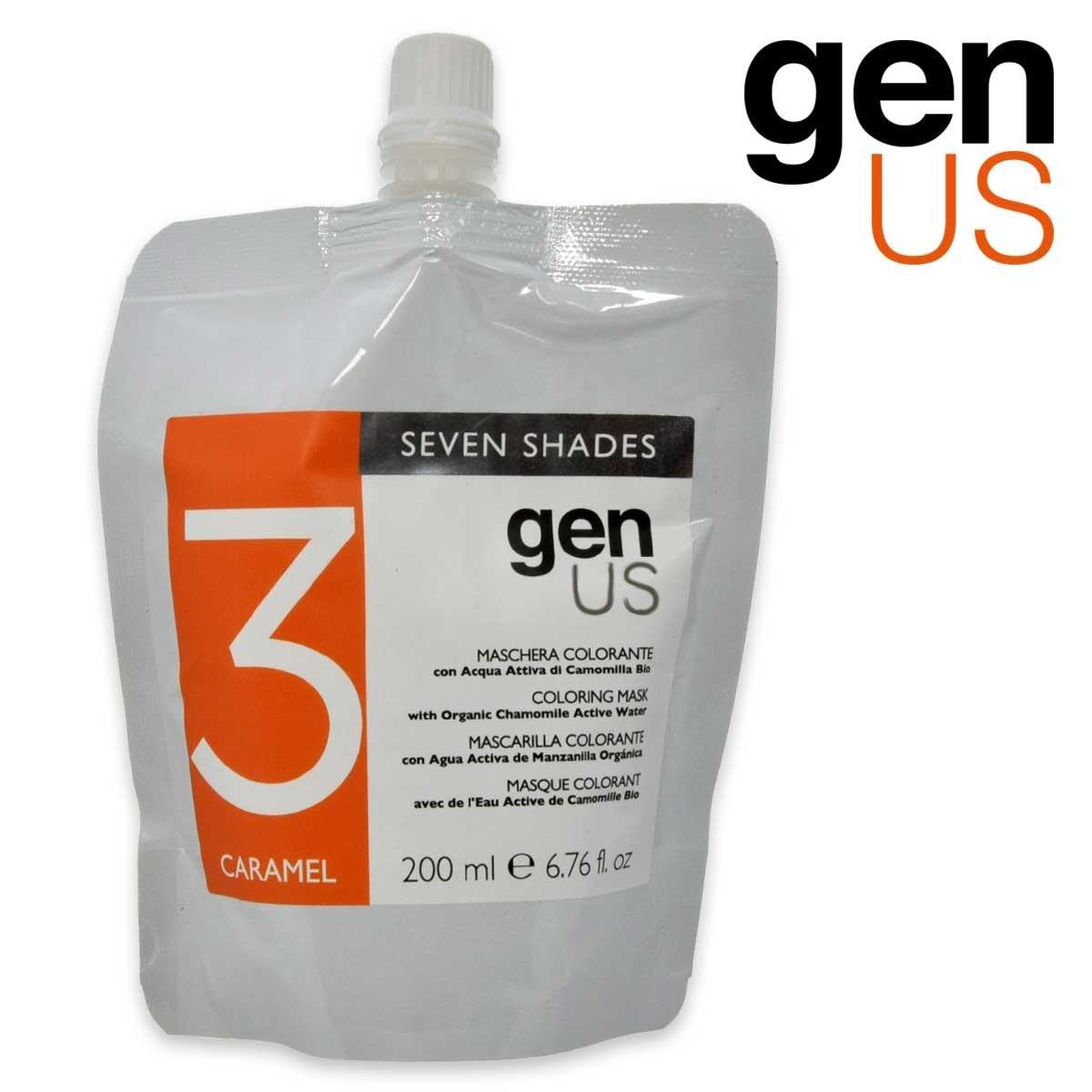 Värjäävä naamio Genus Seven Shades 3 Karamelli 200 ml