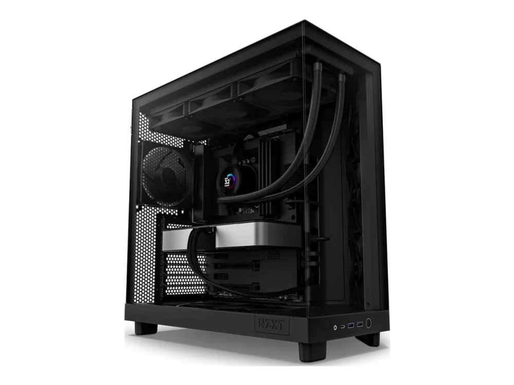 NZXT H6 Flow Compact Dual Chamber - Matte Black - Kotelot - Miditower - Musta