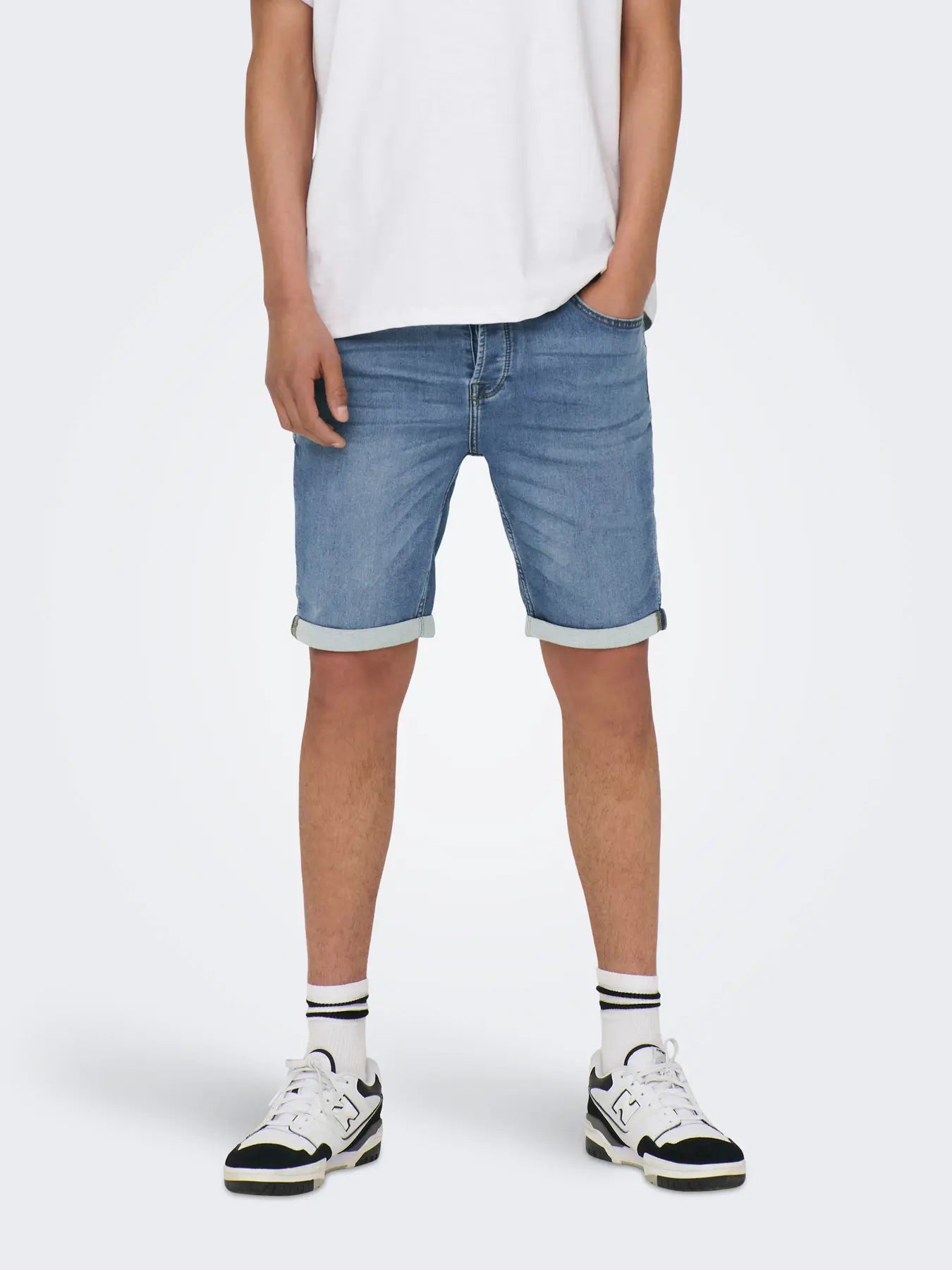 Only and Sons miesten farkkushortsit Blue Denim