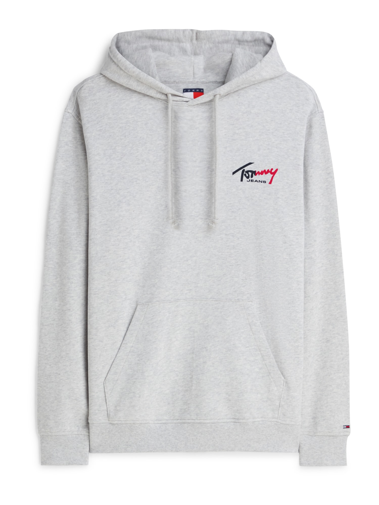 Tommy Jeans Collegepaita 'Logo' meleerattu harmaa / kirsikanpunainen / musta