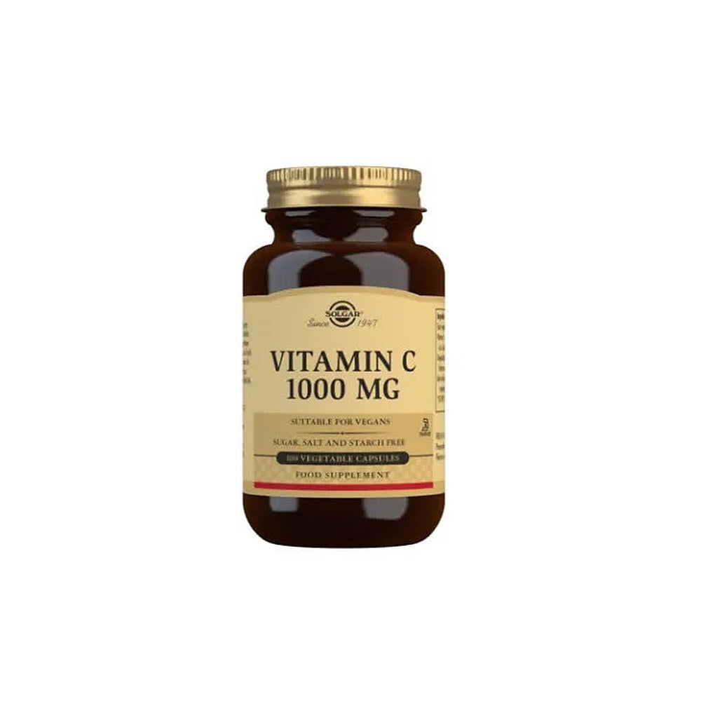 Solgar C-vitamiini 1000 mg kasviskapselit - 100 kappaleen pakkaus