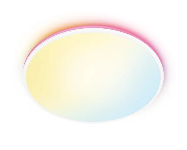 WiZ Ceiling Lamp Rune White - Smart LED Lighting - Coloured and White Light - Integrated LED - 21W - Wi-Fi