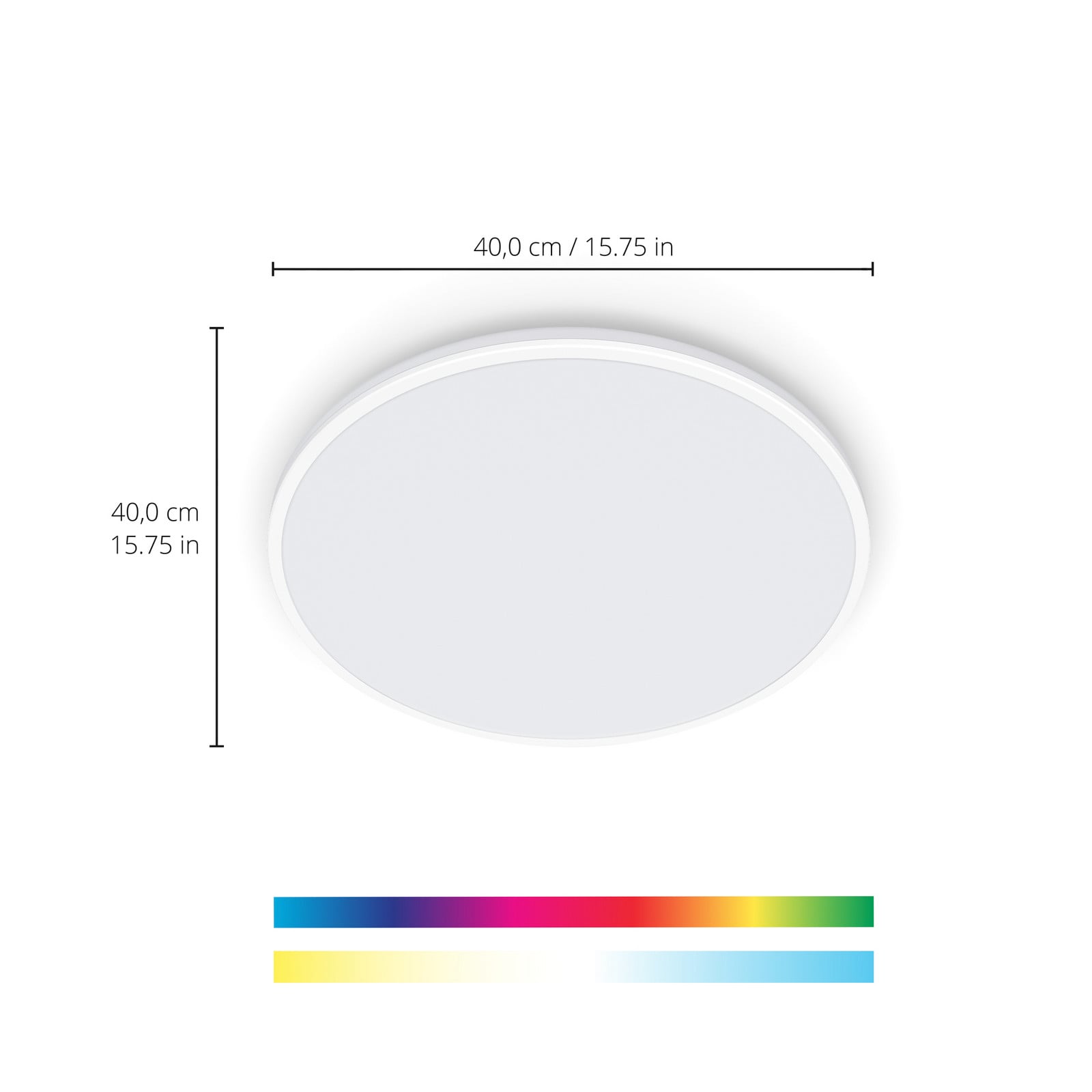 WiZ Ceiling Lamp Rune White - Smart LED Lighting - Coloured and White Light - Integrated LED - 21W - Wi-Fi