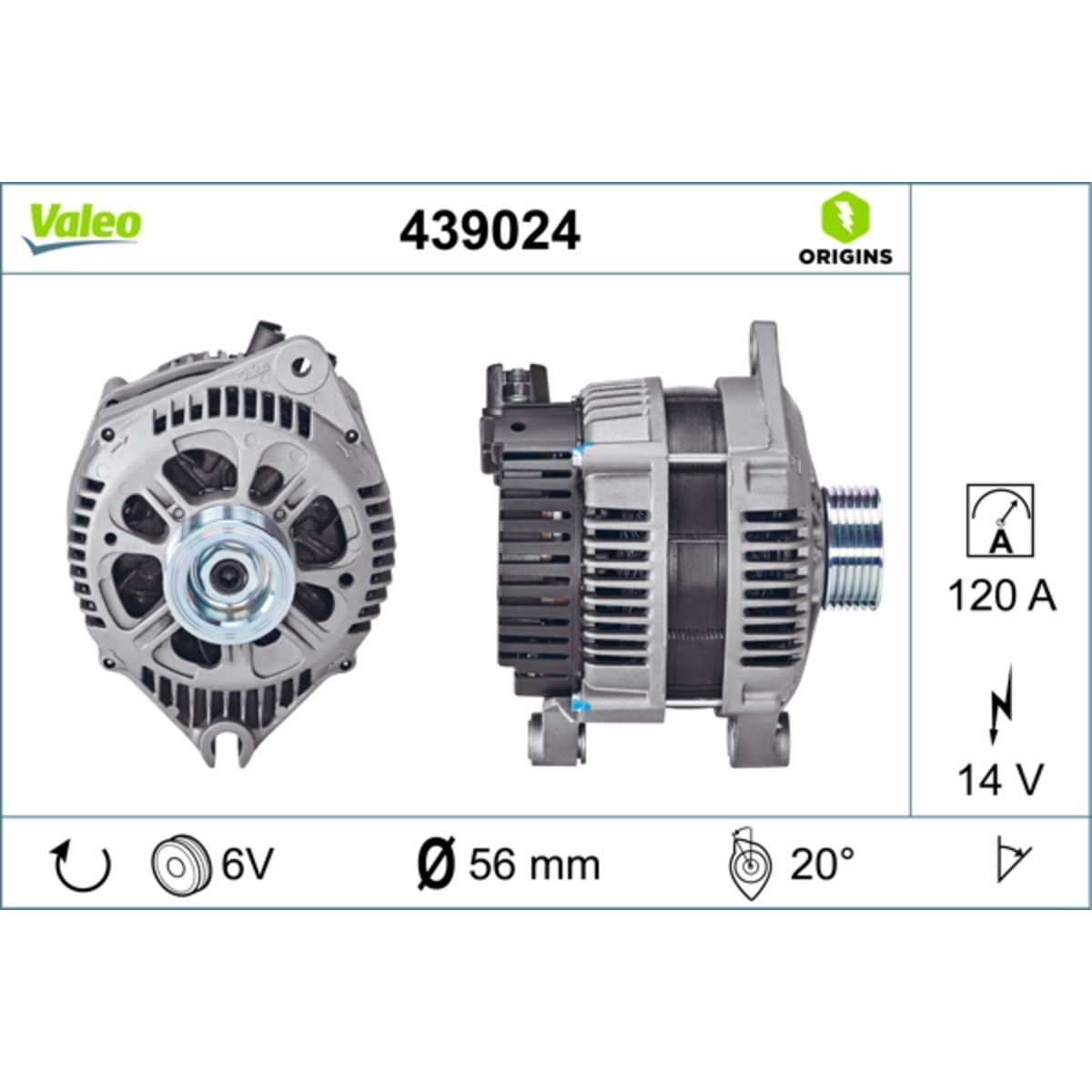Laturi VALEO 439024