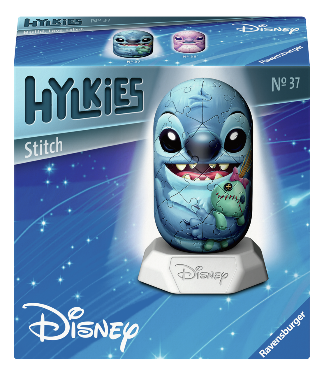 Ravensburger 3D Puzzle Hylkies Disney Stitch (54) 3D Palapeli