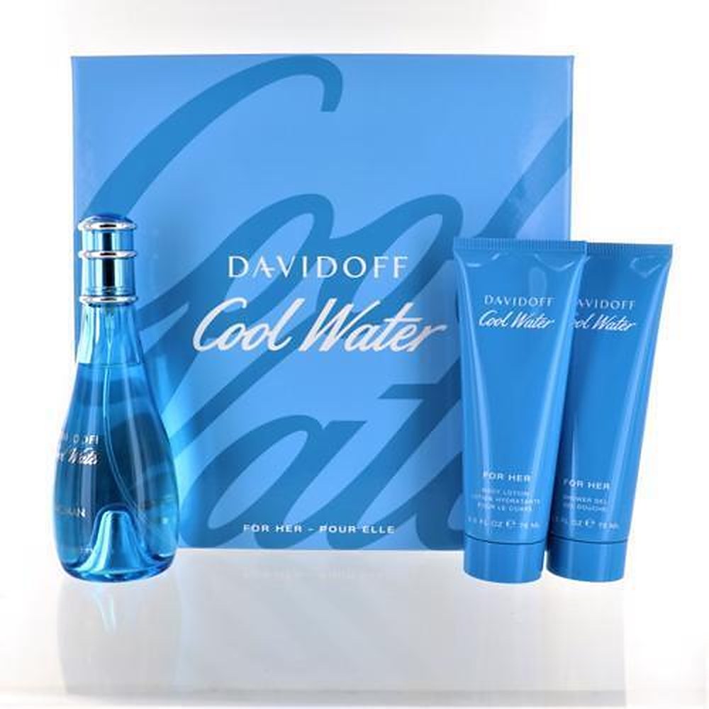 Davidoff Cool Water Woman Great 100 ml + 75 ml + 75 ml Donna — Eau de Toilette