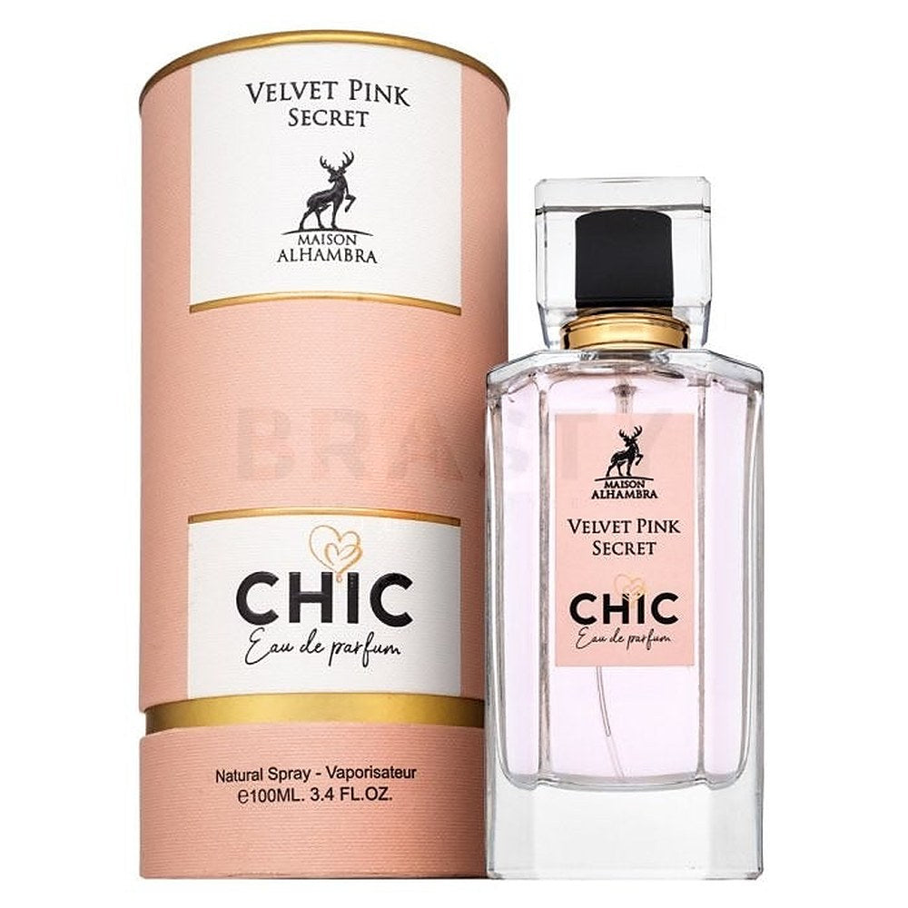Alhambra Chic Velvet Pink Secret EDP Donna 100 ml — Eau de Parfum