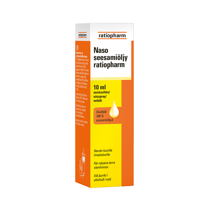 Naso Seesamiöljy Ratiopharm 10 ml nenäsumute