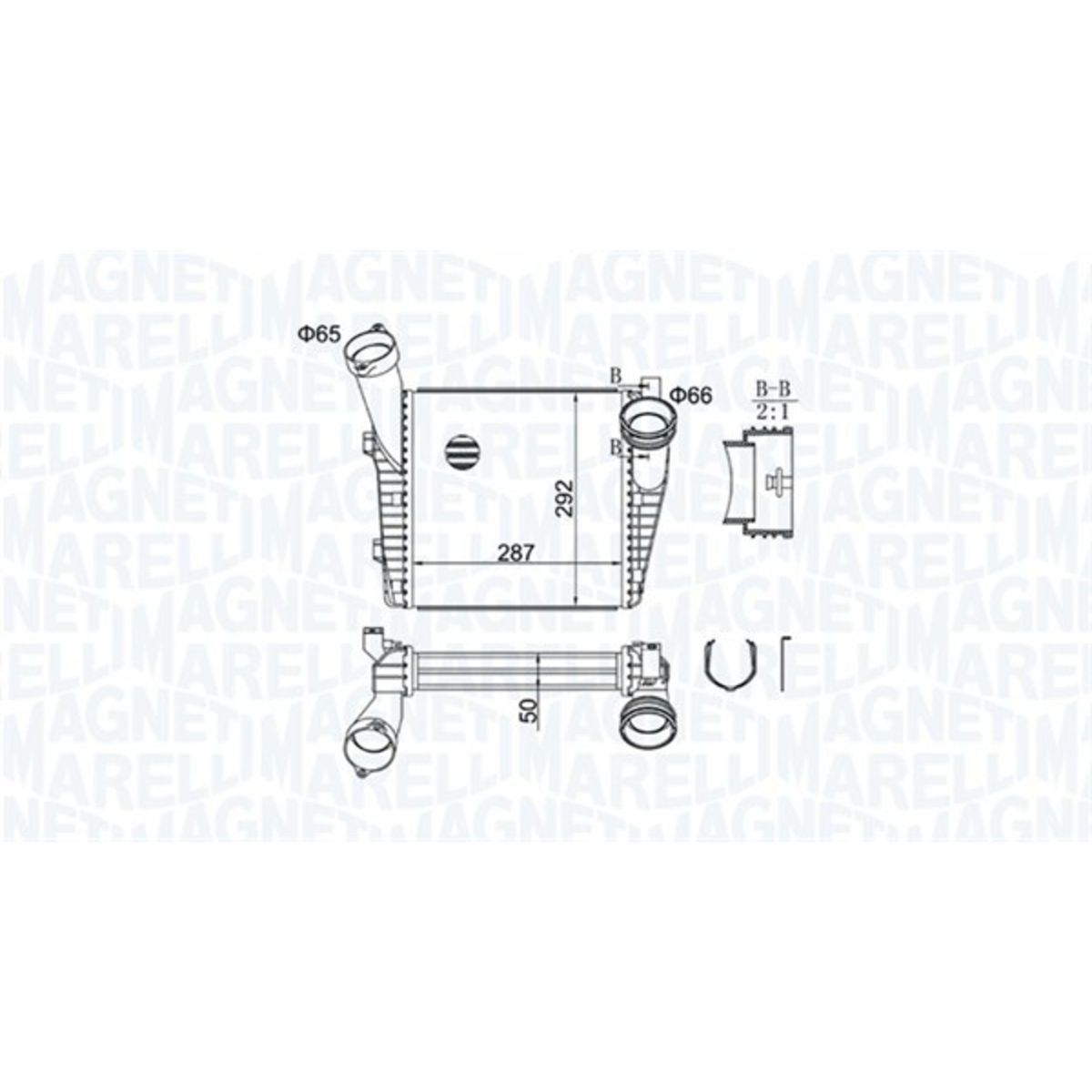 Välijäähdytin MAGNETI MARELLI 351319204400