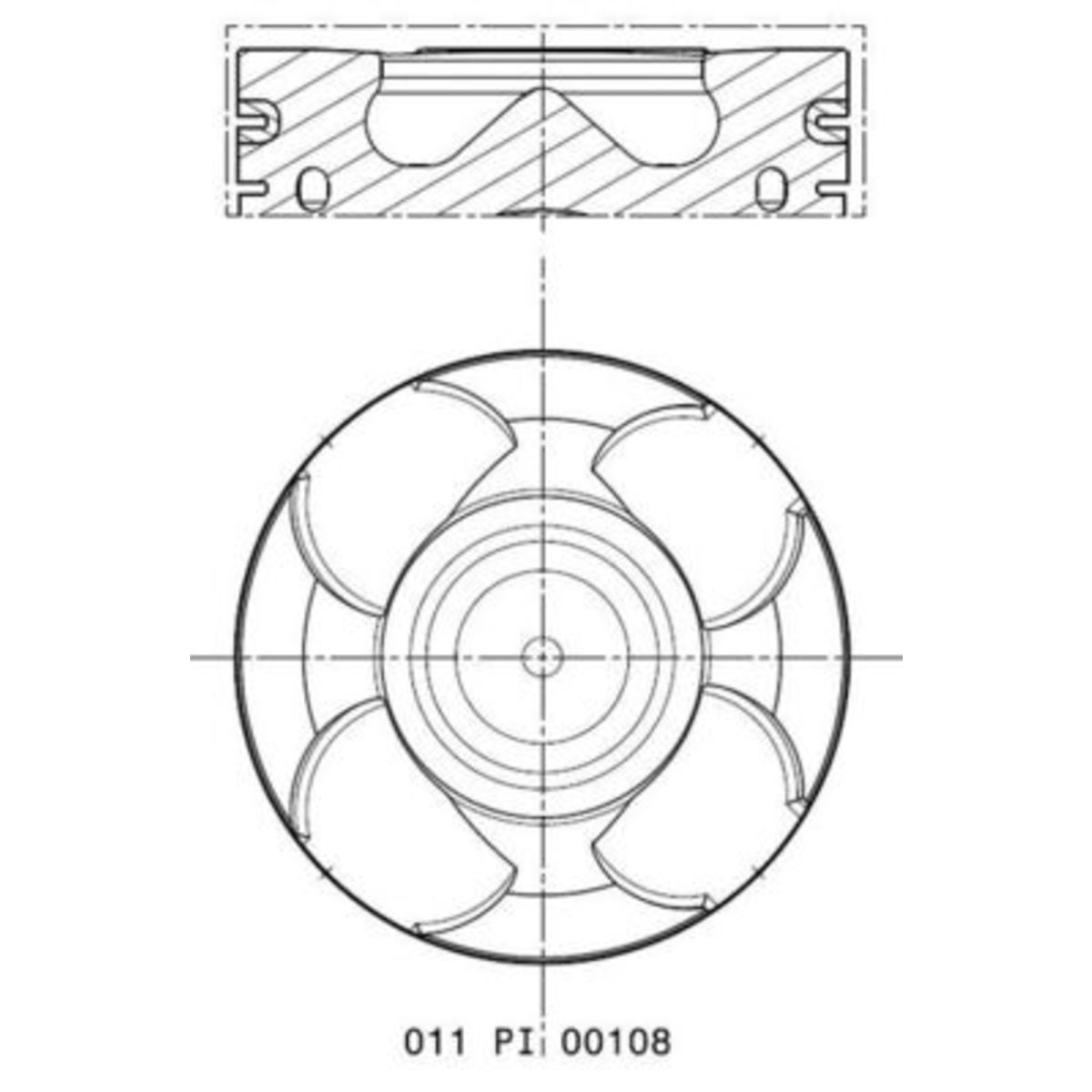 Männät MAHLE 011 PI 00108 001