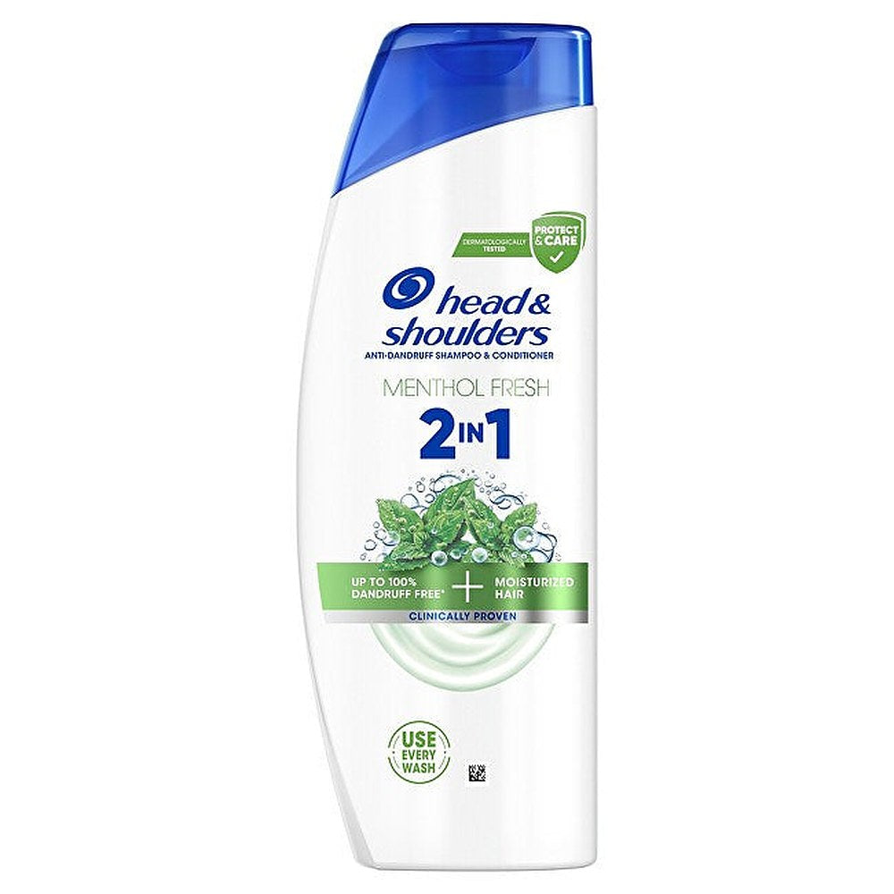 Head & Shoulders Mentoli Fresh 2in1 shampoo ja hoitoaine 2 in 1 hilsettä vastaan 330 ml