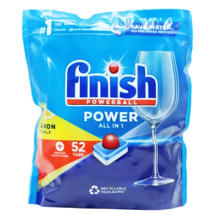 Finish All-in-One Lemon Dishwasher Tablets – 52 kpl