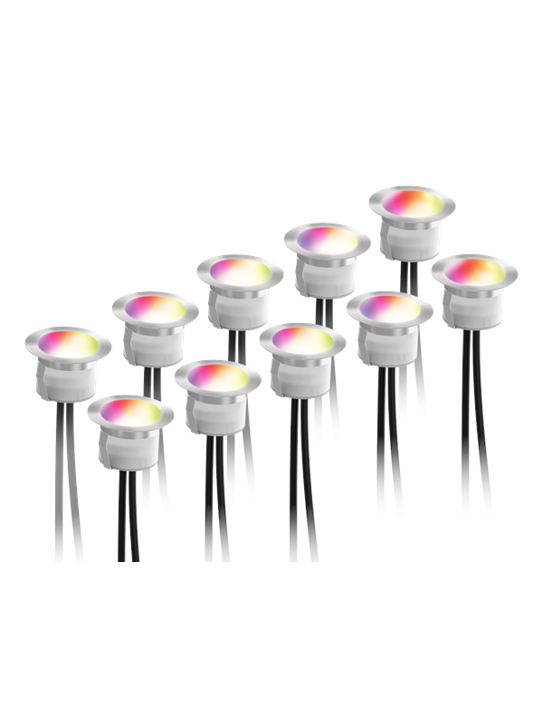 Deltaco SMART HOME SH-DLK01, terassin älyvalot, RGB, hopea