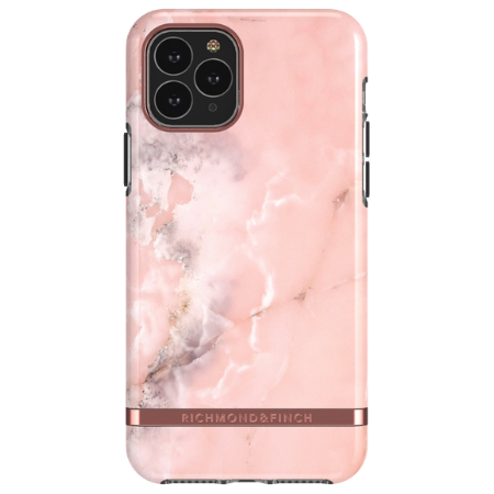 Richmond & Finch Vaaleanpunainen marmorikuori iPhone 11 Pro Max -suojus