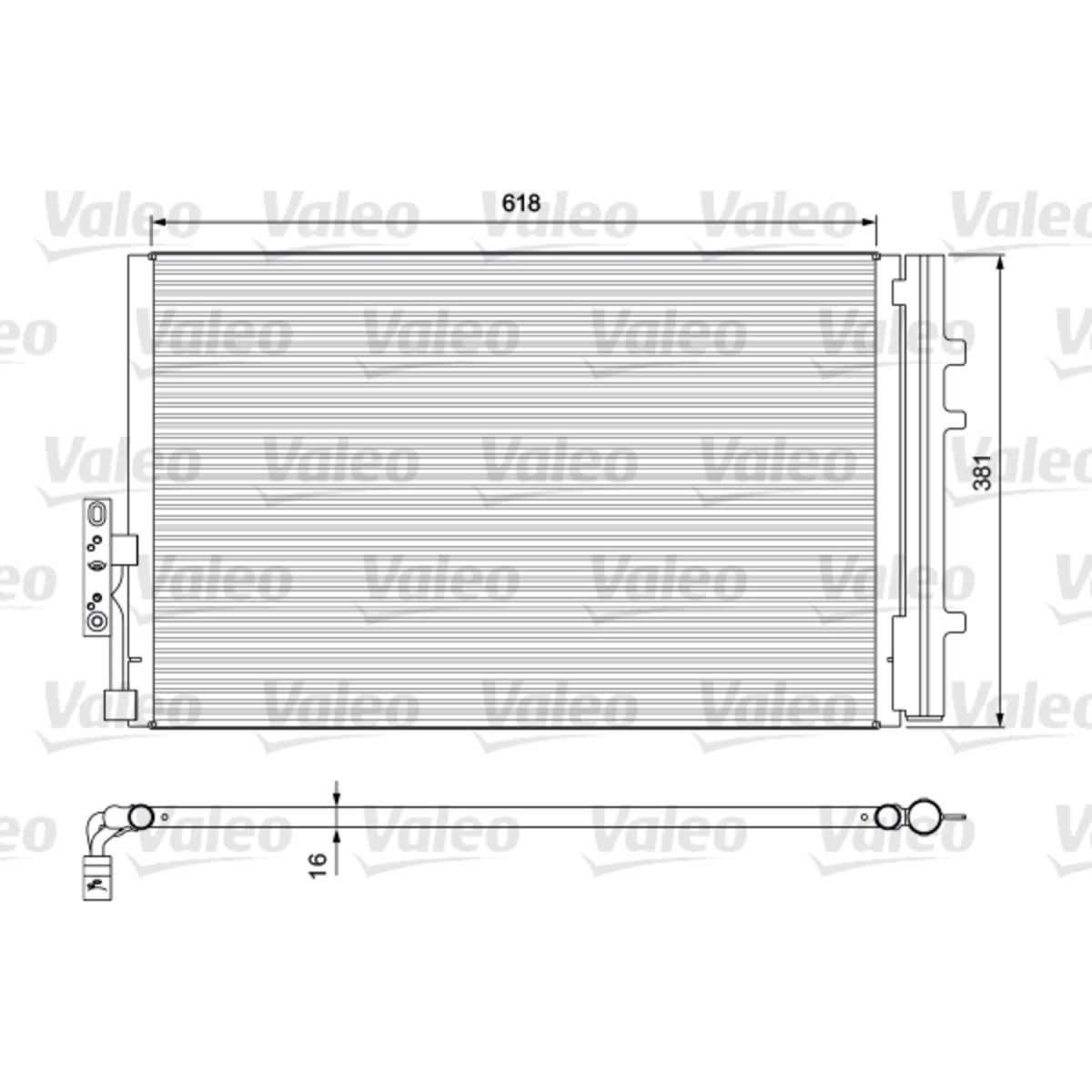 Lauhdutin, ilmastointilaite VALEO 814386