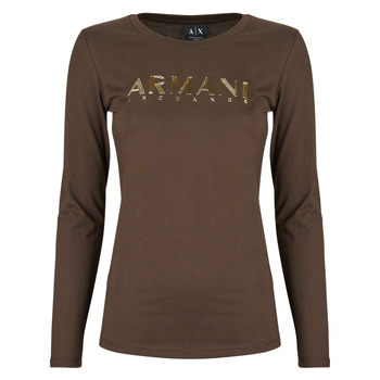 ARMANI EXCHANGE Paita ruskea / kulta