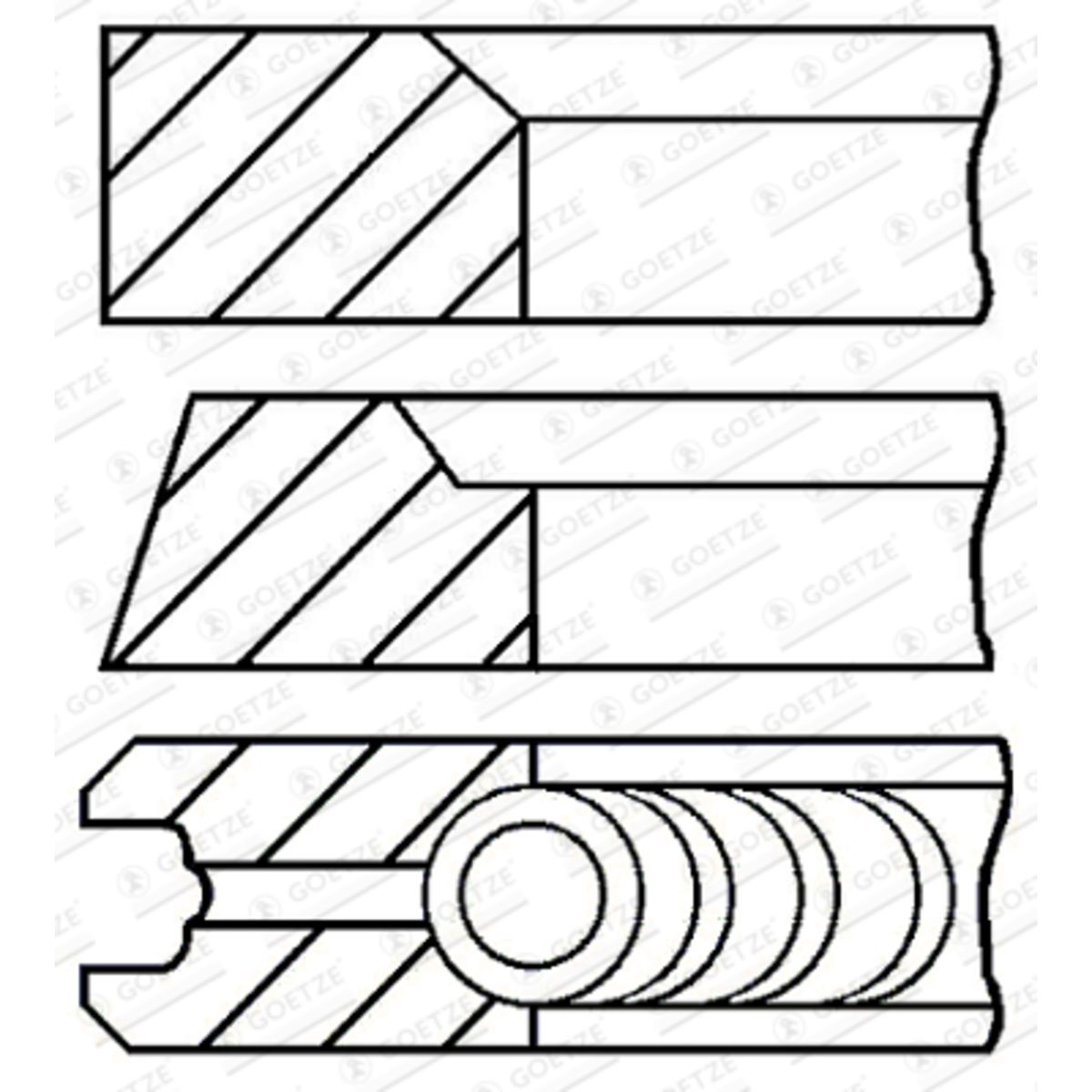 Männänrengassarja GOETZE ENGINE 08-434200-00