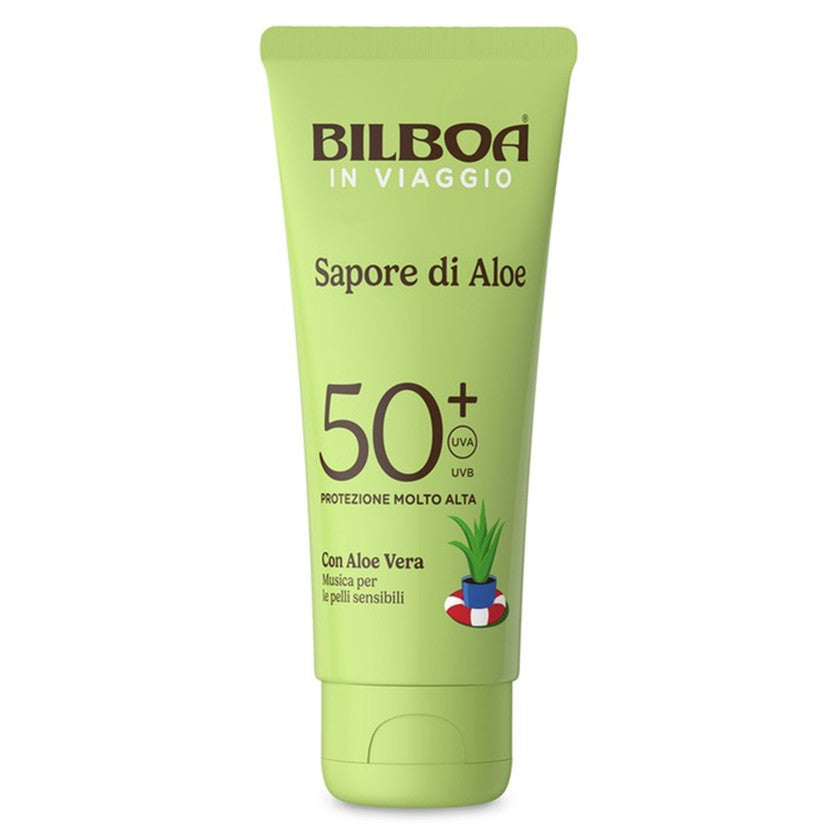 Bilboa Aloe veraa sisältävä aurinkosuojavoide liikkeellä ollessa 75 ml