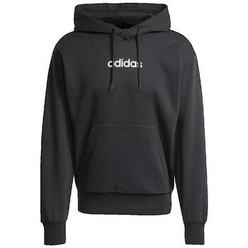 ADIDAS SPORTSWEAR Urheilullinen collegepaita 'ESSENTIALS LINEAR FLEECE' musta / valkoinen