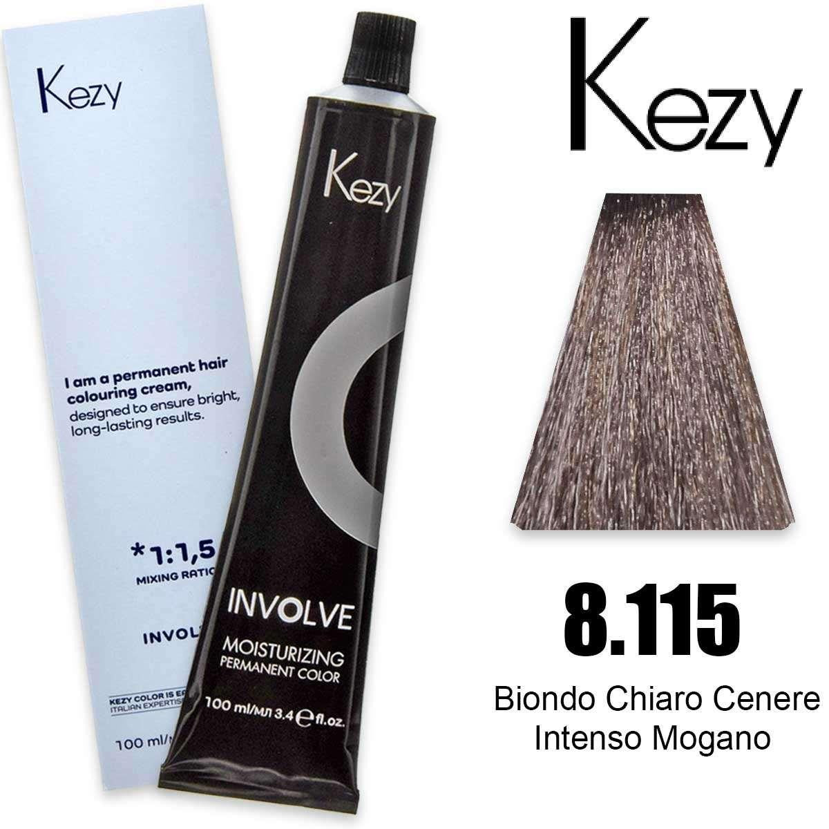 Kezy Involve Color 100 ml Vaalea Tuhkanvaalea Intensiivinen Mahonki 8.115