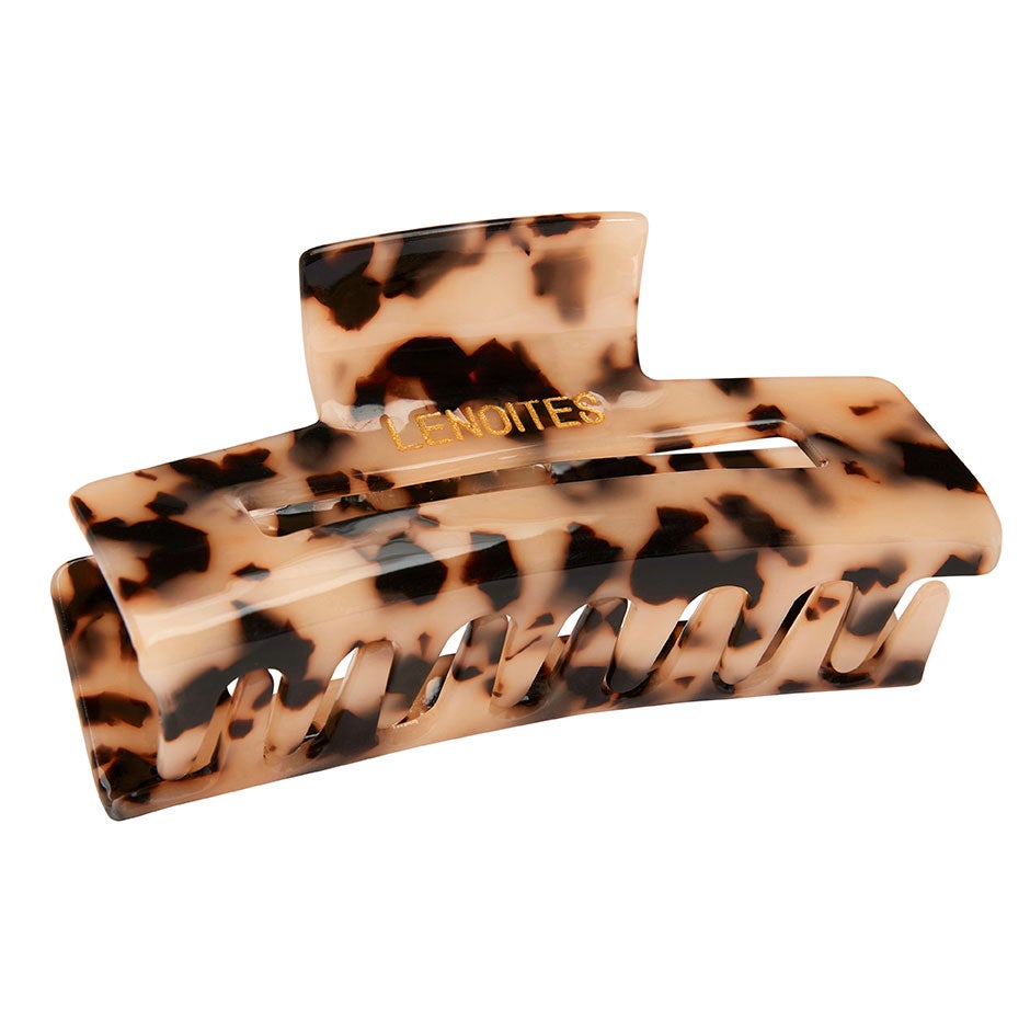 Lenoites Premium Eco-Friendly Hair Claw Nude Leopard - 1 pcs