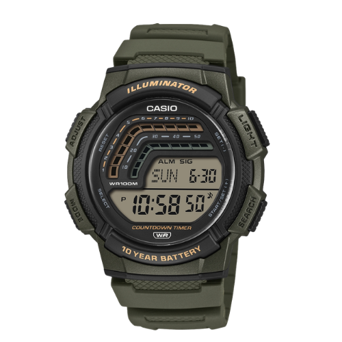 Casio WS-1800-3AVEF Digitaalinen Urheilukello - Vihreä