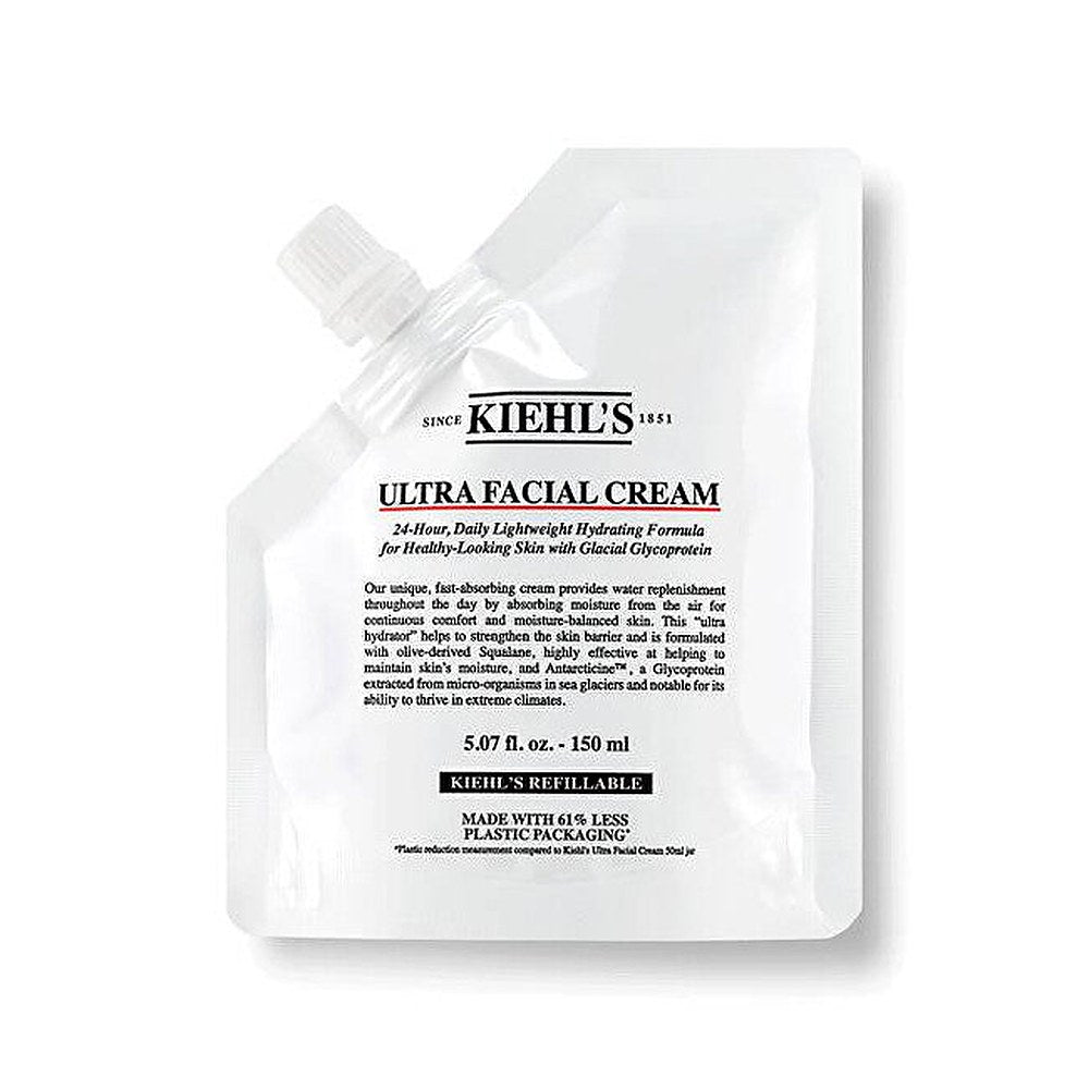 Kiehl's Cream Refill Pouch — kasvojen kosteuttavan voiteen täyttöpussi 150ml