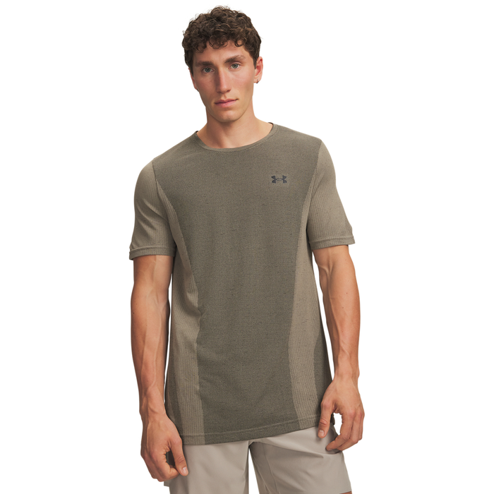 Under Armour M's Vanish Seamless Short Sleeve Timberwolf Taupe