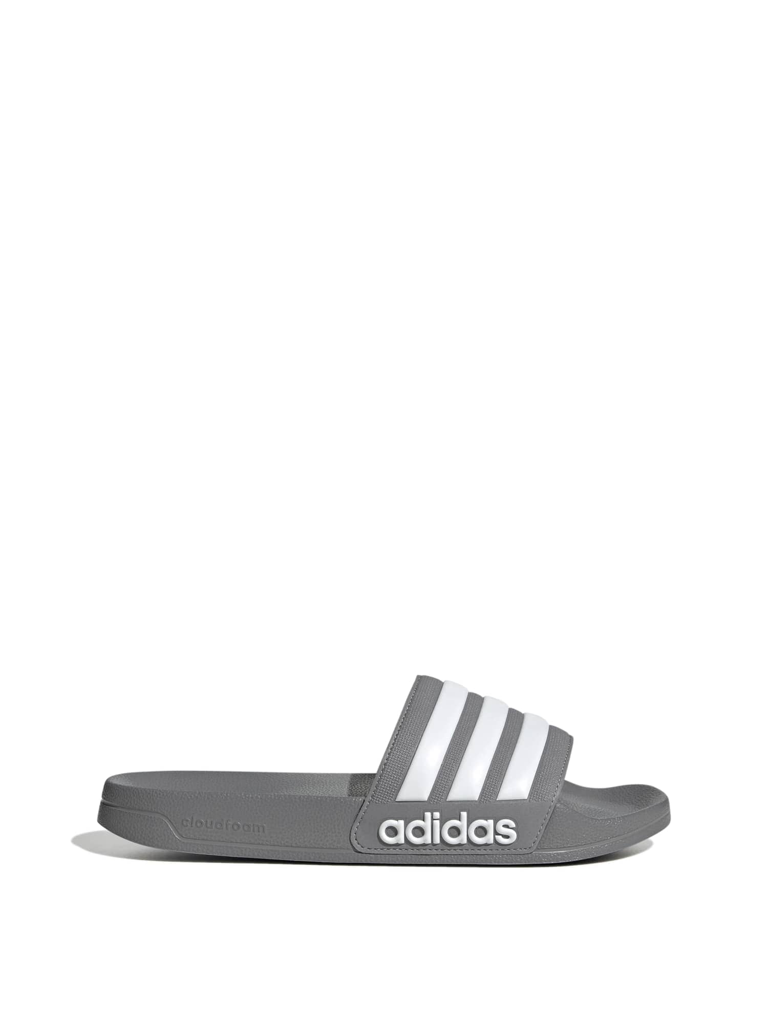 ADIDAS SPORTSWEAR Pistokkaat 'Adilette'  harmaa / valkoinen