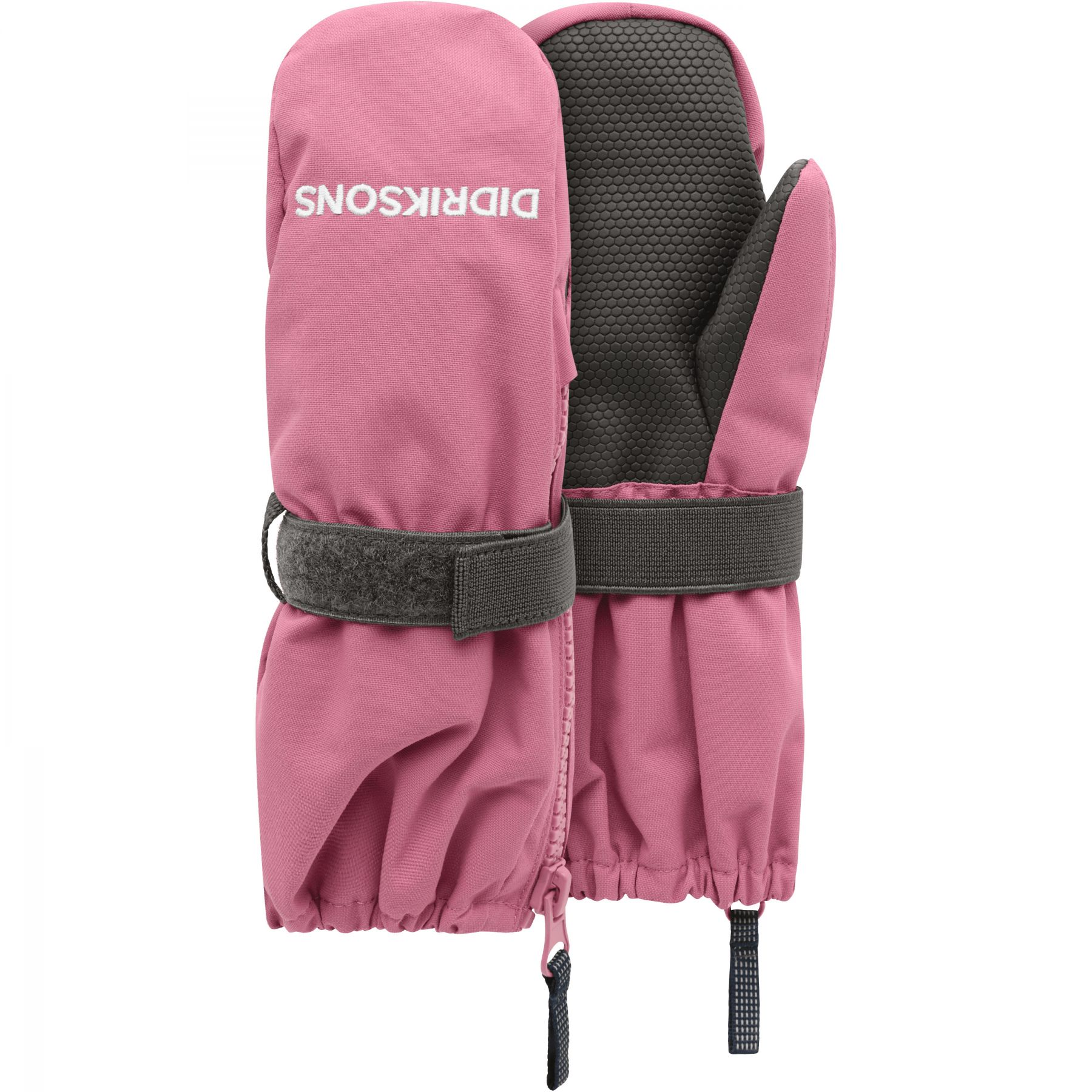 Didriksons Biggles Kids' Zip Mittens Heather Pink - 4-6y