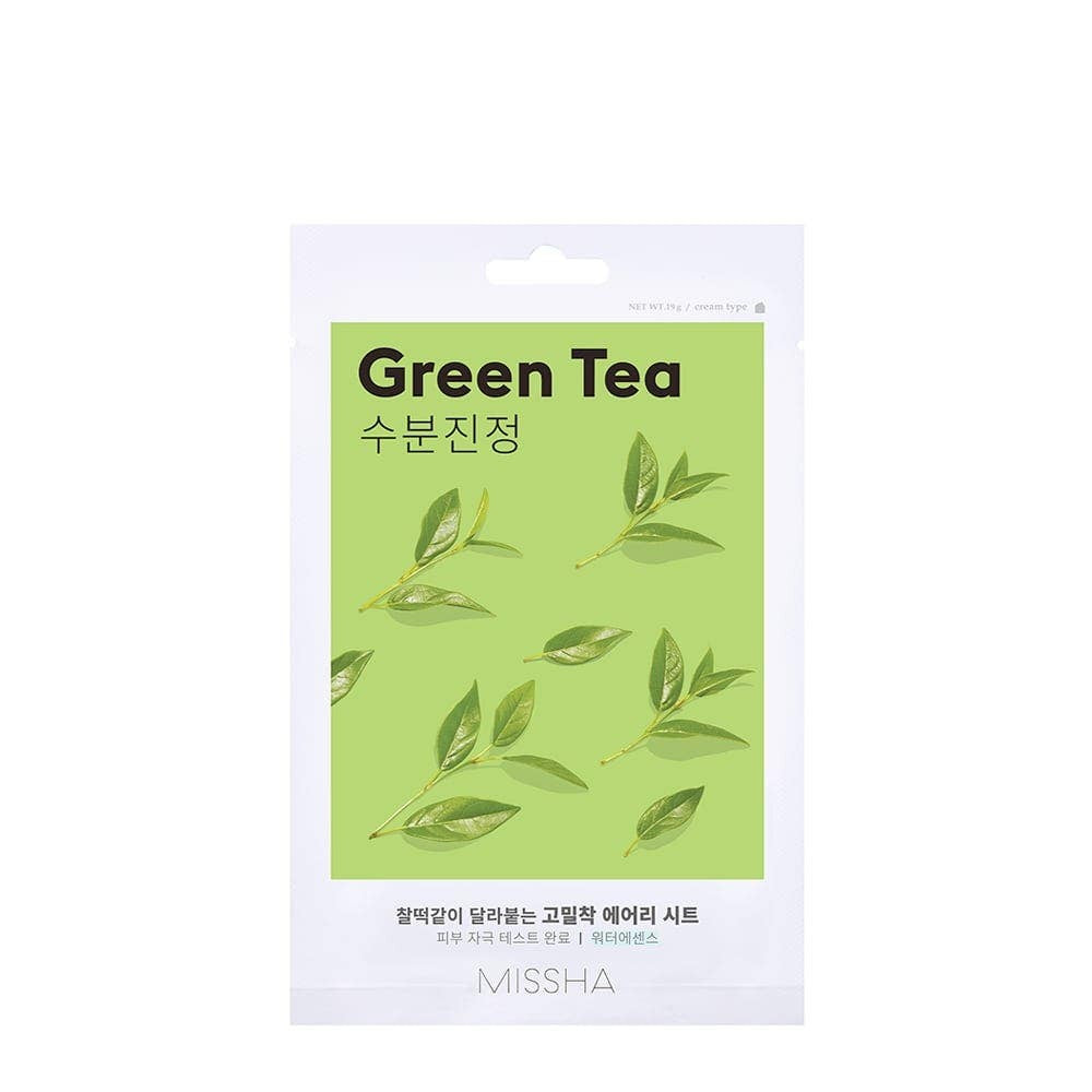 Missha Airy Fit Tè Verde Maschera Tessuto — Maschera Tessuto