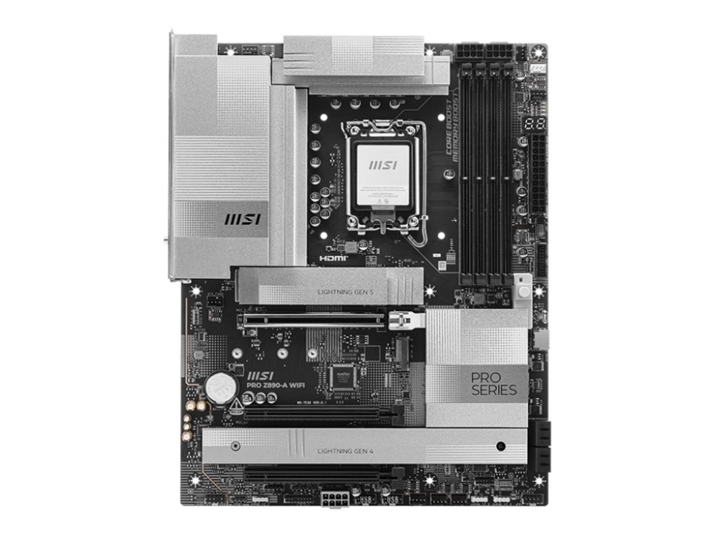 MSI PRO Z890-A WIFI Emolevy - Intel Z890 - Intel LGA1851 - DDR5 RAM - ATX
