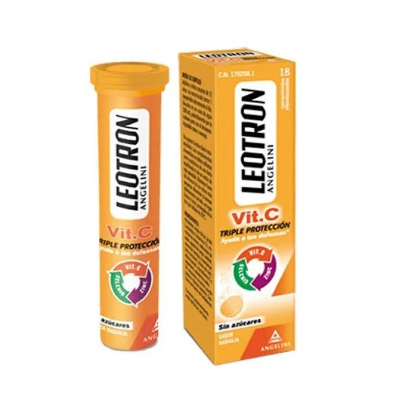 Leotron C-vitamiini 18 poretabletti