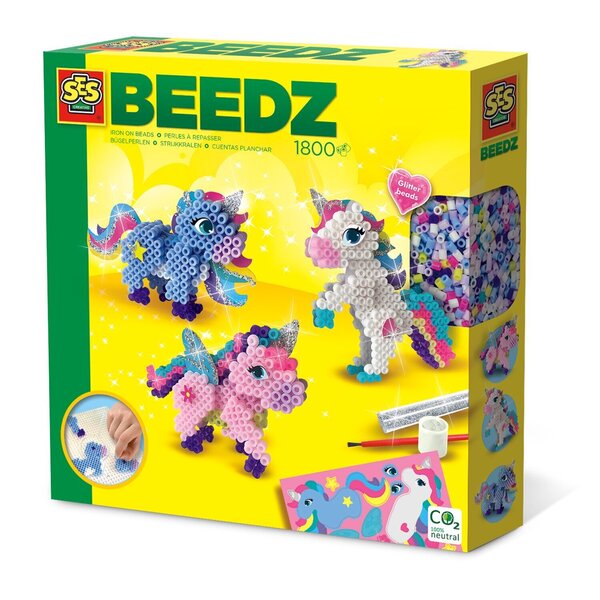 SES Creative Iron-on Bead Set - Unicorns