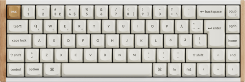 Keychron K6 HE SE Wireless Tri-Mode - Pelinäppäimistö - Pohjoismainen - Valkoinen