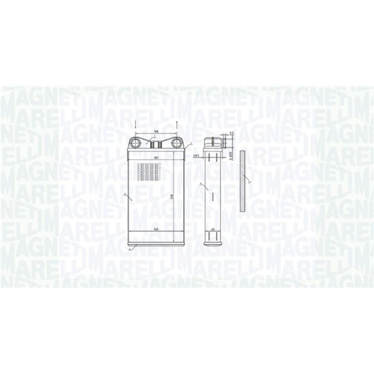 Lämmityslaitteen kenno MAGNETI MARELLI 350218472000
