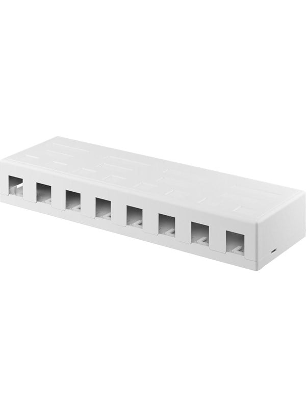Goobay Keystone tom kåpa, 8-port med enkel snap-in-montering