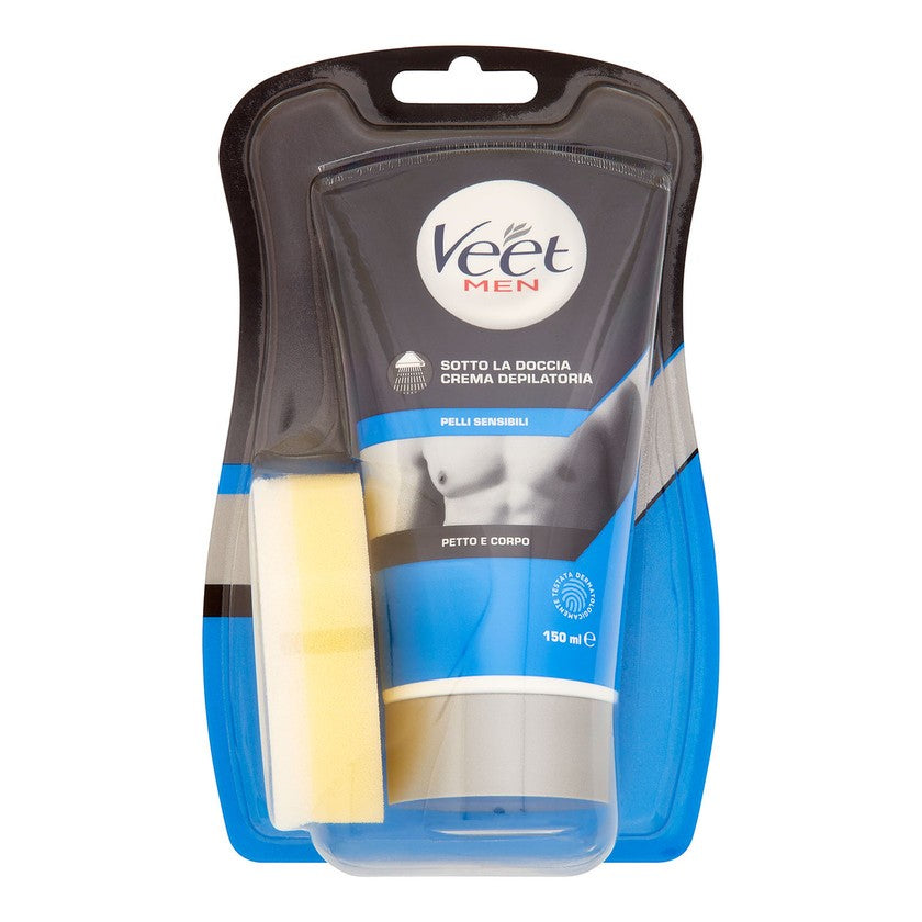 Veet Men Sotto La Doccia Pelle Sensibile — Crema Depilatoria